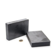 150×100×25 mm Köşeli Ferrit (Kömür) Mıknatıs