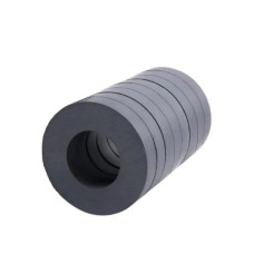 50×22×8 mm Düz Delikli Ferrit Mıknatıs